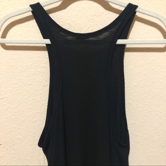 NWOT-Free People Black Wide Eyed Ribbed Tank - Picture 7 of 7